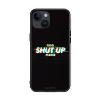 Thumbnail for iPhone 14 OMG ShutUp θήκη από τη Smartfits με σχέδιο στο πίσω μέρος και μαύρο περίβλημα | Smartphone case with colorful back and black bezels by Smartfits