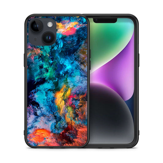 Θήκη iPhone 15 Crayola Paint από τη Smartfits με σχέδιο στο πίσω μέρος και μαύρο περίβλημα | iPhone 15 Crayola Paint case with colorful back and black bezels