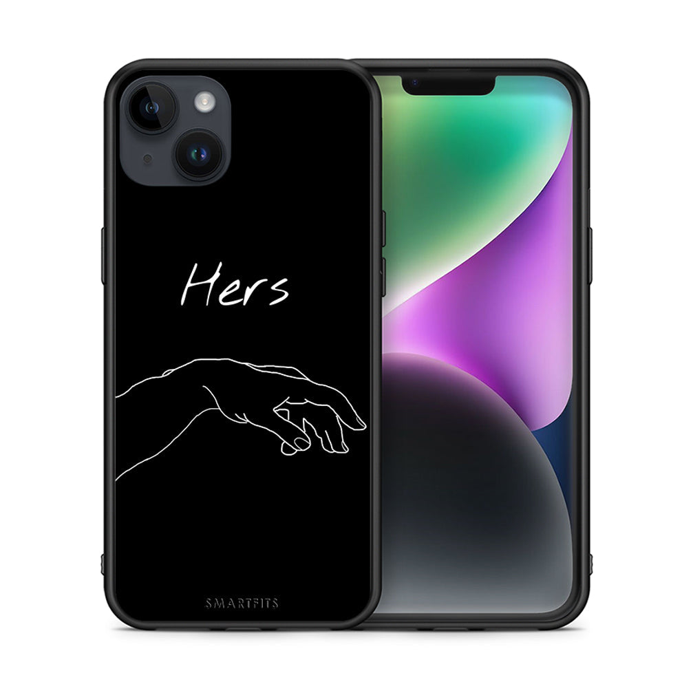 Θήκη Αγίου Βαλεντίνου iPhone 14 Plus Aeshetic Love 1 από τη Smartfits με σχέδιο στο πίσω μέρος και μαύρο περίβλημα | iPhone 14 Plus Aeshetic Love 1 case with colorful back and black bezels