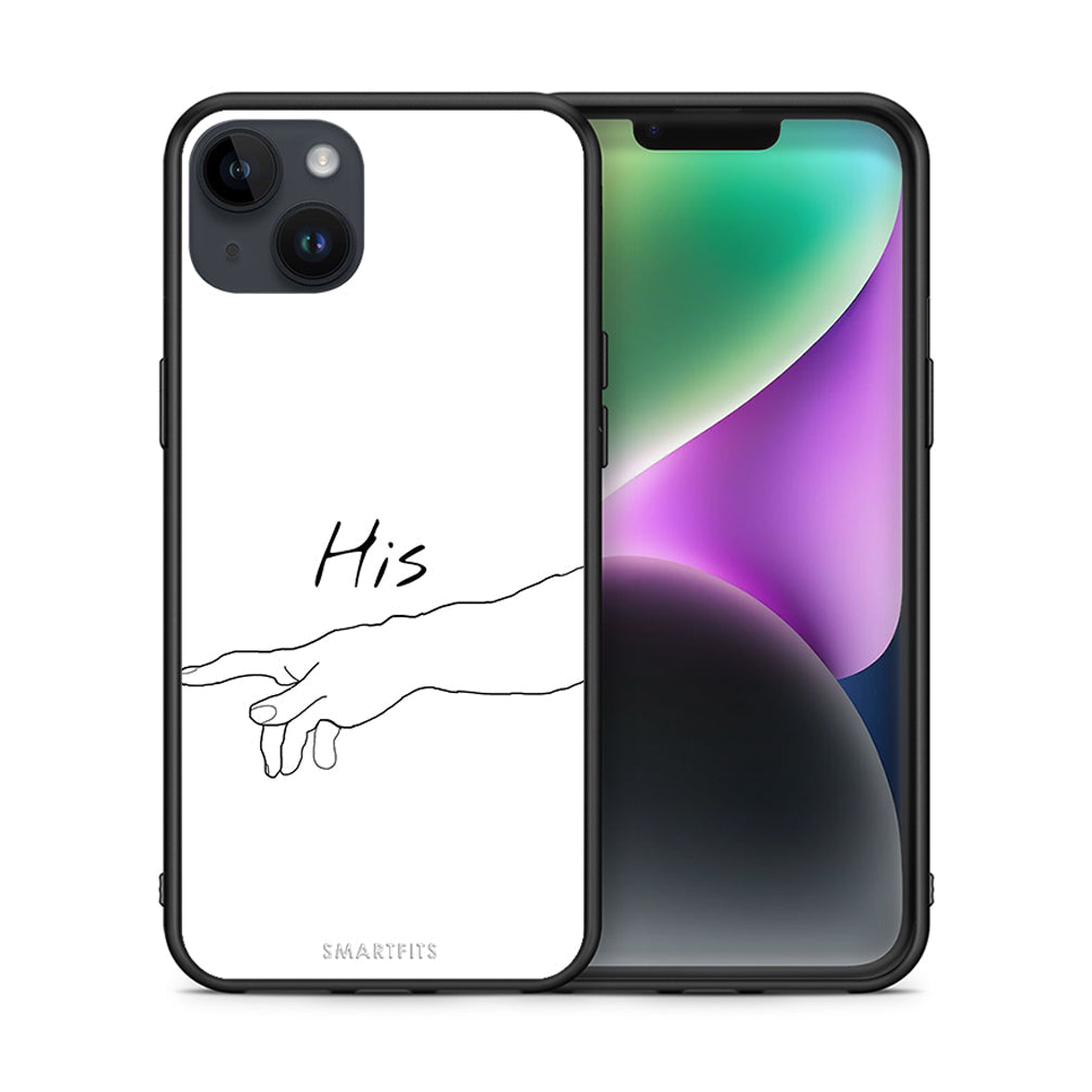 Θήκη Αγίου Βαλεντίνου iPhone 15 Plus Aeshetic Love 2 από τη Smartfits με σχέδιο στο πίσω μέρος και μαύρο περίβλημα | iPhone 15 Plus Aeshetic Love 2 case with colorful back and black bezels