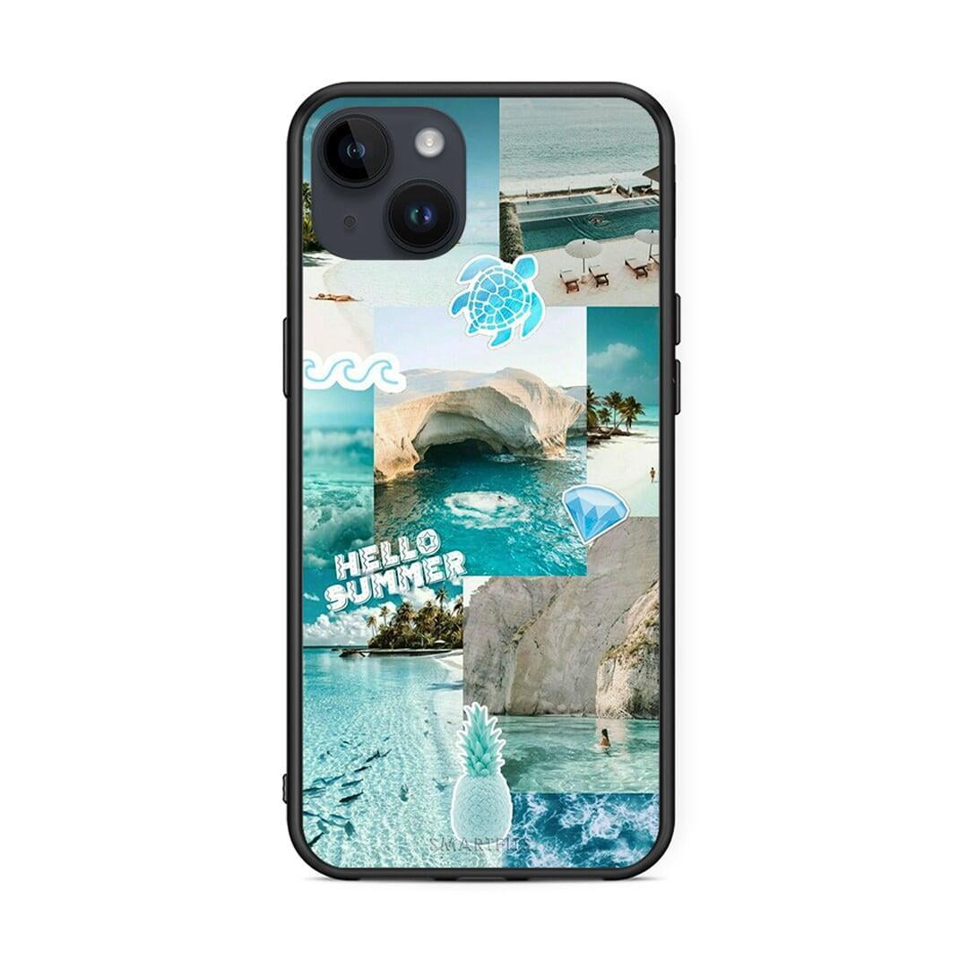 iPhone 14 Plus Aesthetic Summer Θήκη από τη Smartfits με σχέδιο στο πίσω μέρος και μαύρο περίβλημα | Smartphone case with colorful back and black bezels by Smartfits