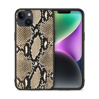 Thumbnail for Θήκη iPhone 14 Plus Fashion Snake Animal από τη Smartfits με σχέδιο στο πίσω μέρος και μαύρο περίβλημα | iPhone 14 Plus Fashion Snake Animal case with colorful back and black bezels