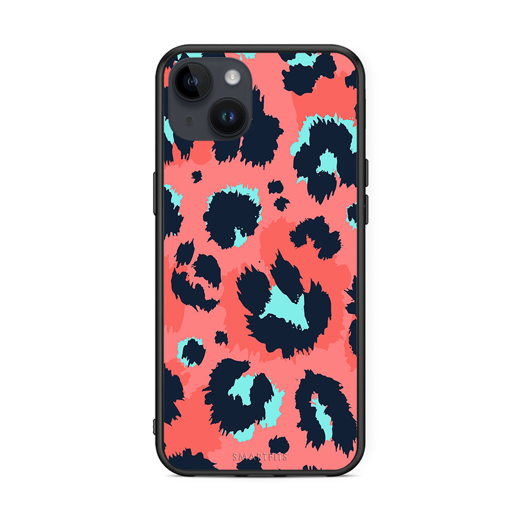 22 - iPhone 14 Plus Pink Leopard Animal case, cover, bumper