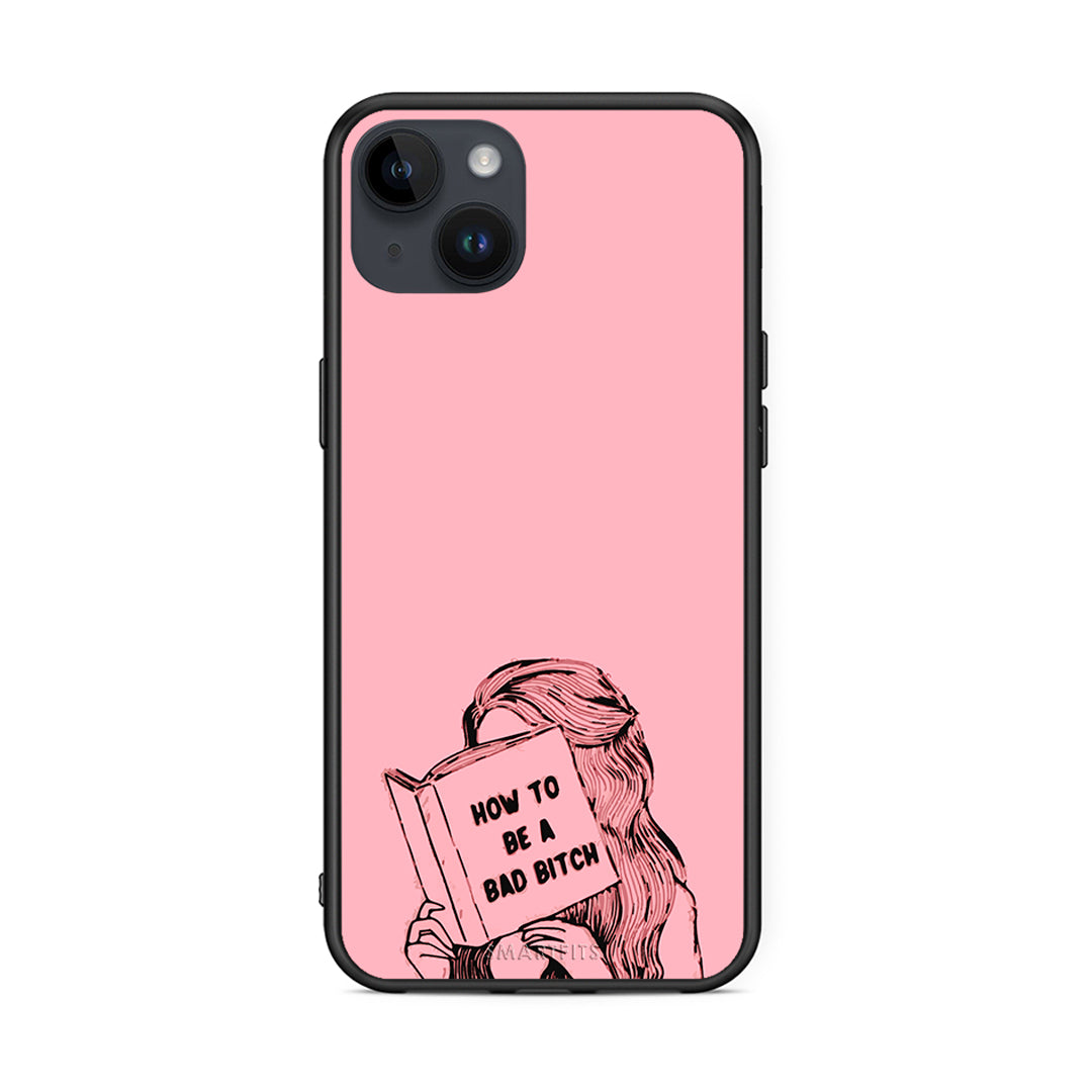 iPhone 14 Plus Bad Bitch θήκη από τη Smartfits με σχέδιο στο πίσω μέρος και μαύρο περίβλημα | Smartphone case with colorful back and black bezels by Smartfits