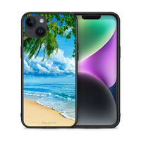 Thumbnail for Θήκη iPhone 14 Plus Beautiful Beach από τη Smartfits με σχέδιο στο πίσω μέρος και μαύρο περίβλημα | iPhone 14 Plus Beautiful Beach case with colorful back and black bezels
