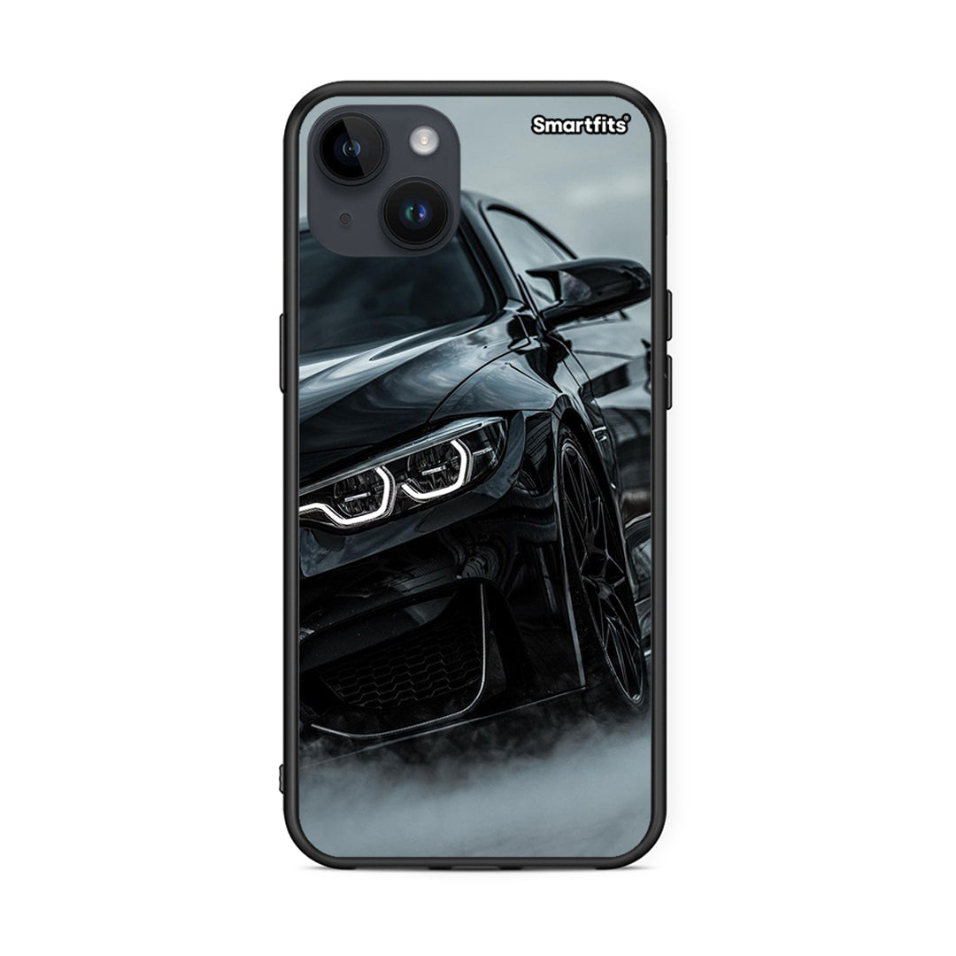 iPhone 15 Plus Black BMW θήκη από τη Smartfits με σχέδιο στο πίσω μέρος και μαύρο περίβλημα | Smartphone case with colorful back and black bezels by Smartfits