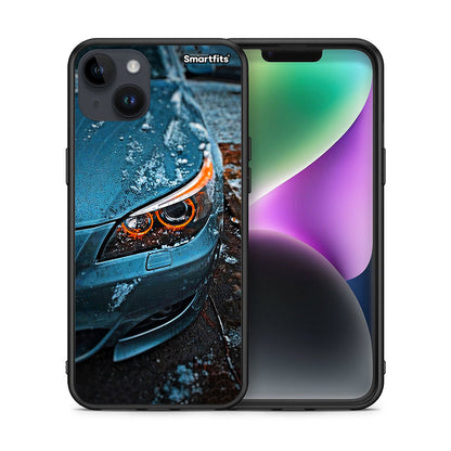 Θήκη iPhone 14 Plus Bmw E60 από τη Smartfits με σχέδιο στο πίσω μέρος και μαύρο περίβλημα | iPhone 14 Plus Bmw E60 case with colorful back and black bezels