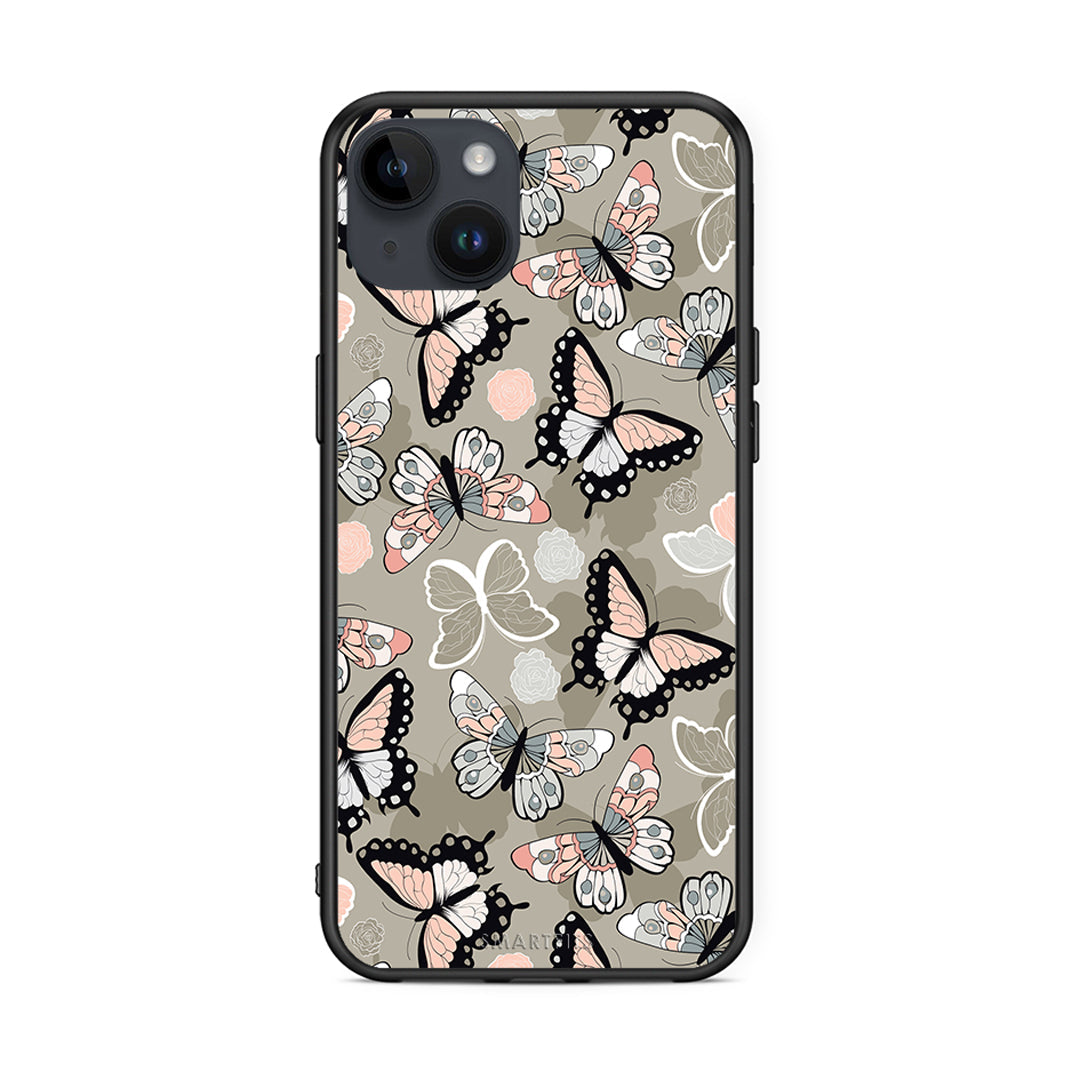 135 - iPhone 14 Plus Butterflies Boho case, cover, bumper