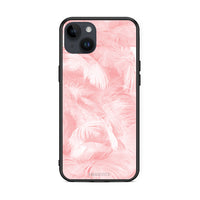 Thumbnail for 33 - iPhone 14 Plus Pink Feather Boho case, cover, bumper