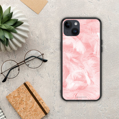 Boho Pink Feather - iPhone 14 Plus θήκη