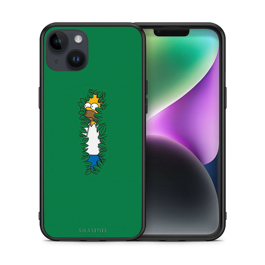 Θήκη Αγίου Βαλεντίνου iPhone 15 Plus Bush Man από τη Smartfits με σχέδιο στο πίσω μέρος και μαύρο περίβλημα | iPhone 15 Plus Bush Man case with colorful back and black bezels