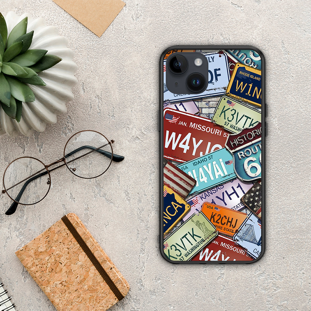 Car Plates - iPhone 15 Plus θήκη