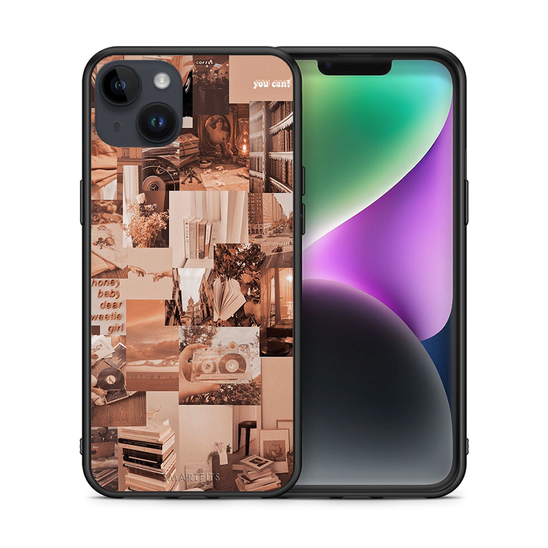 Θήκη Αγίου Βαλεντίνου iPhone 15 Plus Collage You Can από τη Smartfits με σχέδιο στο πίσω μέρος και μαύρο περίβλημα | iPhone 15 Plus Collage You Can case with colorful back and black bezels