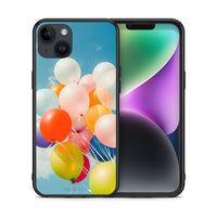Thumbnail for Θήκη iPhone 15 Plus Colorful Balloons από τη Smartfits με σχέδιο στο πίσω μέρος και μαύρο περίβλημα | iPhone 15 Plus Colorful Balloons case with colorful back and black bezels