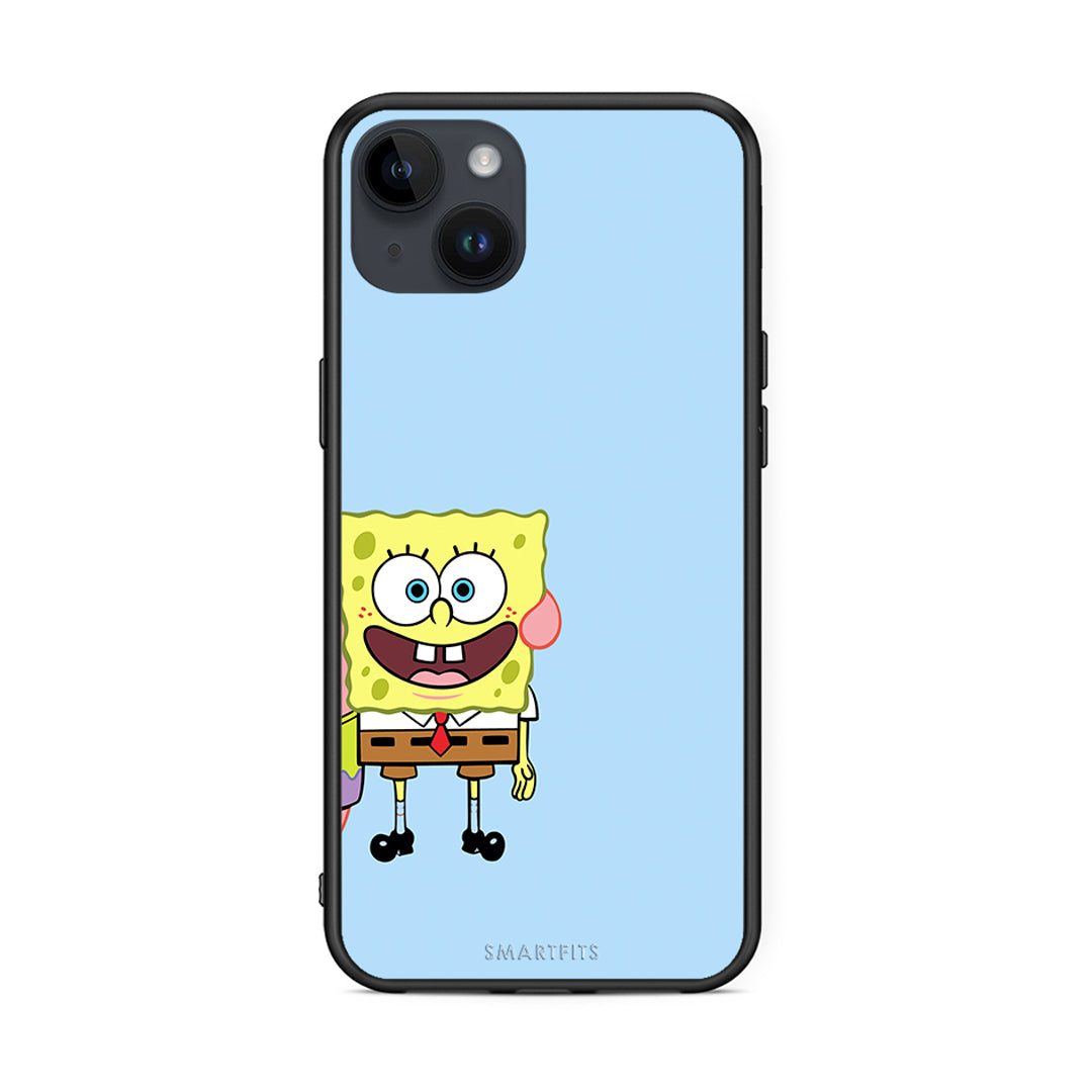 iPhone 14 Plus Friends Bob θήκη από τη Smartfits με σχέδιο στο πίσω μέρος και μαύρο περίβλημα | Smartphone case with colorful back and black bezels by Smartfits