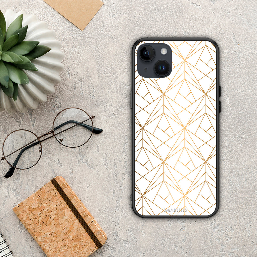 Geometric Luxury White - iPhone 14 Plus θήκη