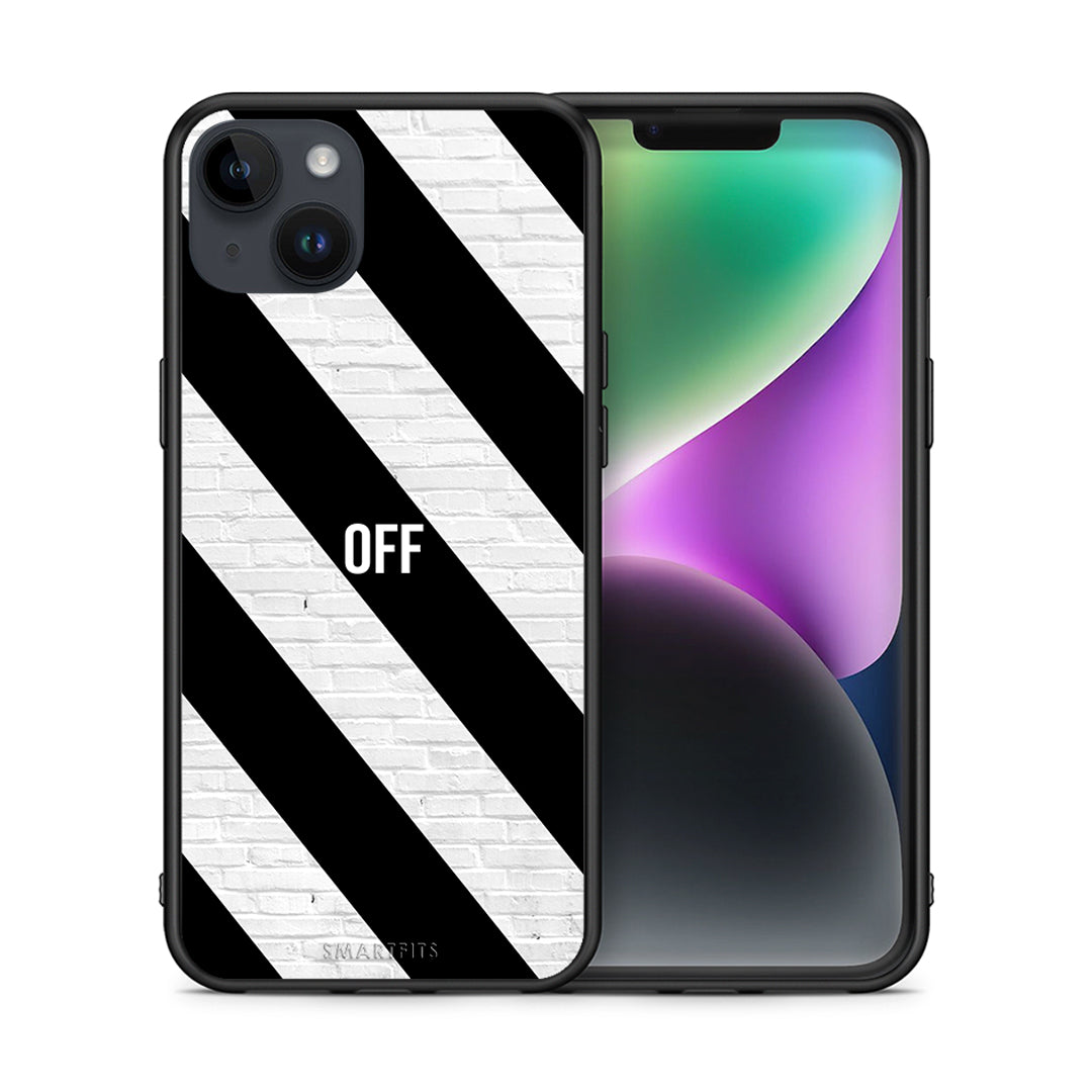 Θήκη iPhone 14 Plus Get Off από τη Smartfits με σχέδιο στο πίσω μέρος και μαύρο περίβλημα | iPhone 14 Plus Get Off case with colorful back and black bezels