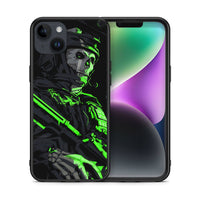 Thumbnail for Θήκη Αγίου Βαλεντίνου iPhone 14 Plus Green Soldier από τη Smartfits με σχέδιο στο πίσω μέρος και μαύρο περίβλημα | iPhone 14 Plus Green Soldier case with colorful back and black bezels