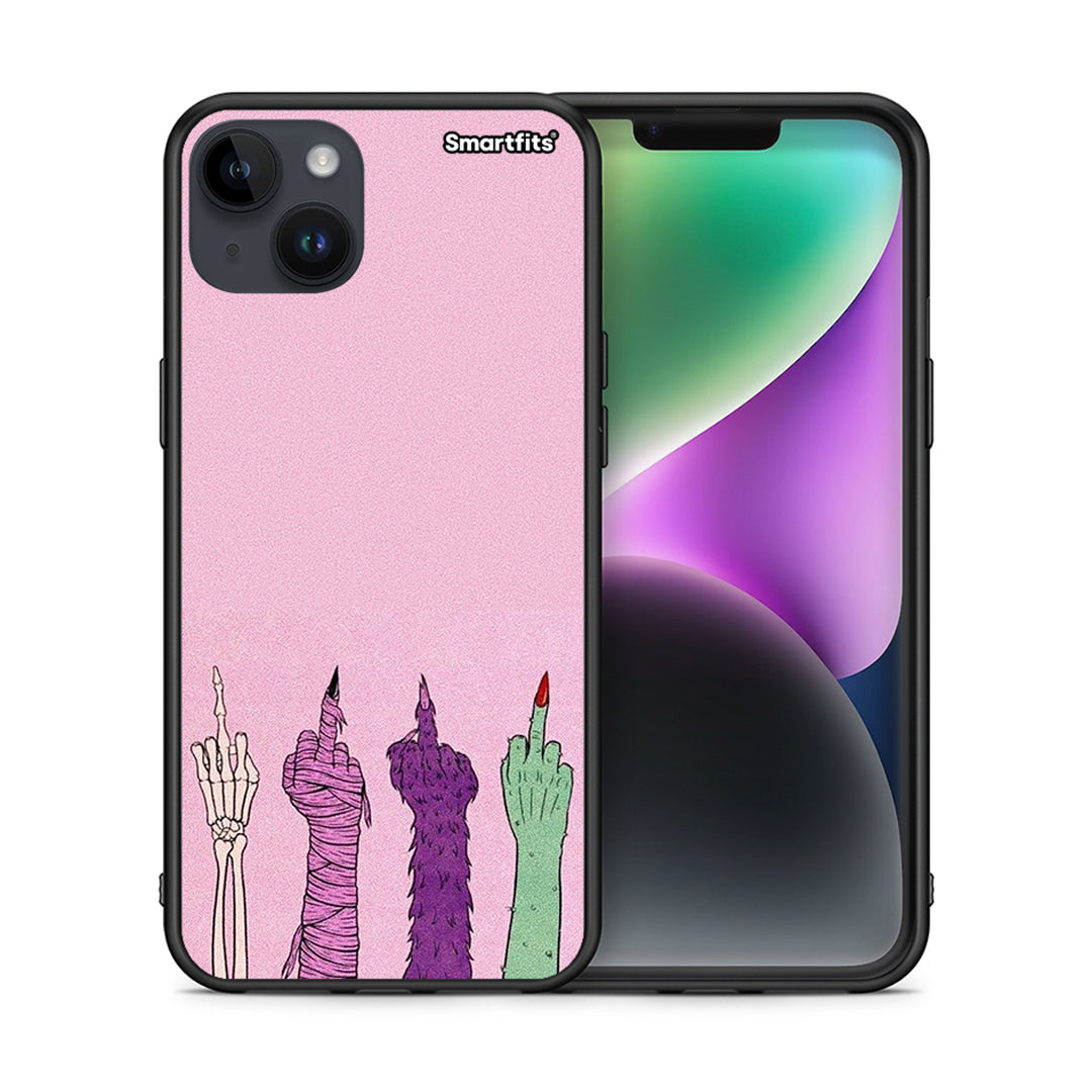 Θήκη iPhone 15 Plus Halloween Be A Lady από τη Smartfits με σχέδιο στο πίσω μέρος και μαύρο περίβλημα | iPhone 15 Plus Halloween Be A Lady case with colorful back and black bezels