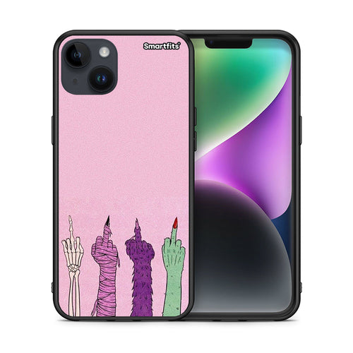 Θήκη iPhone 15 Plus Halloween Be A Lady από τη Smartfits με σχέδιο στο πίσω μέρος και μαύρο περίβλημα | iPhone 15 Plus Halloween Be A Lady case with colorful back and black bezels