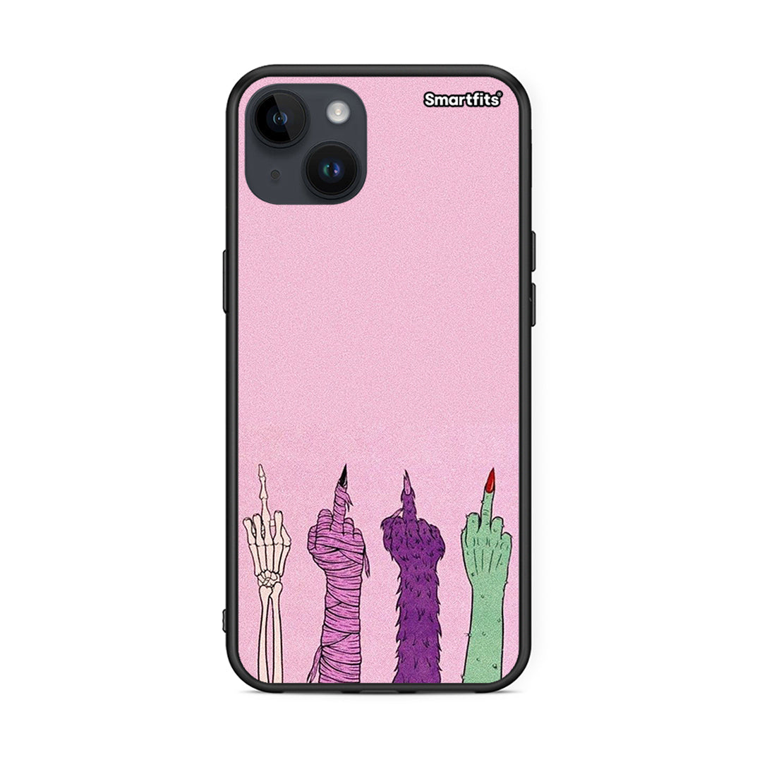iPhone 15 Plus Halloween Be A Lady θήκη από τη Smartfits με σχέδιο στο πίσω μέρος και μαύρο περίβλημα | Smartphone case with colorful back and black bezels by Smartfits