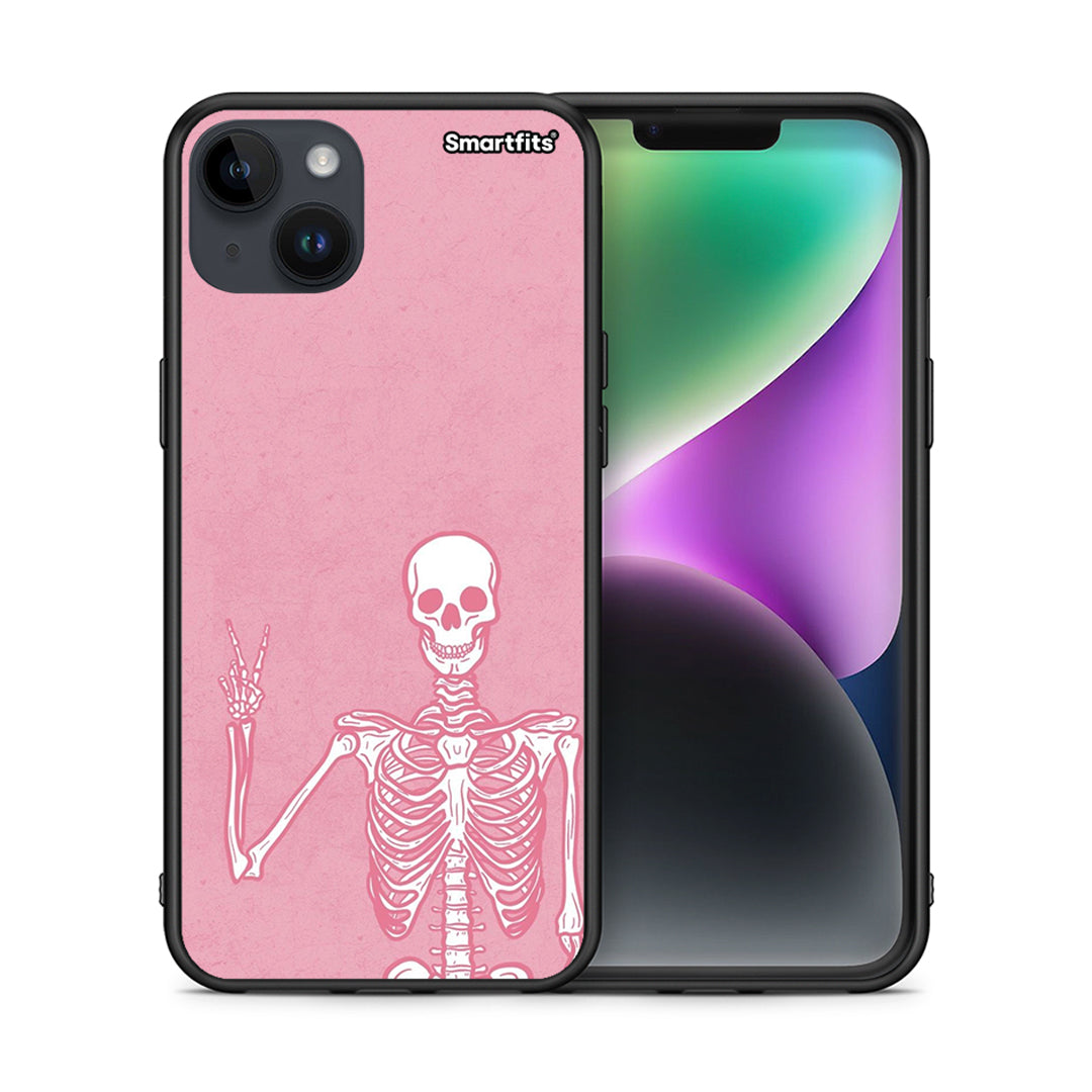 Θήκη iPhone 15 Plus Halloween Motivation από τη Smartfits με σχέδιο στο πίσω μέρος και μαύρο περίβλημα | iPhone 15 Plus Halloween Motivation case with colorful back and black bezels
