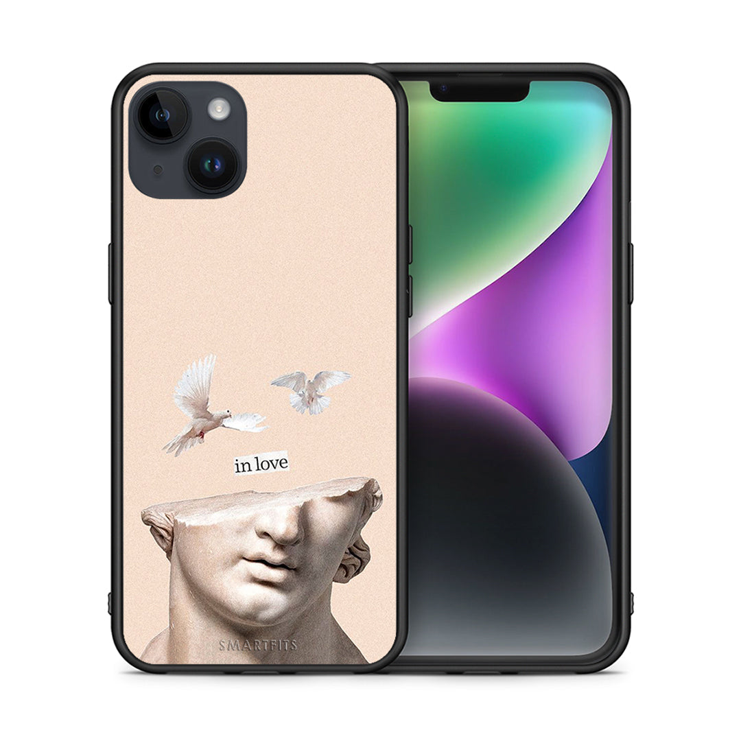 Θήκη iPhone 14 Plus In Love από τη Smartfits με σχέδιο στο πίσω μέρος και μαύρο περίβλημα | iPhone 14 Plus In Love case with colorful back and black bezels