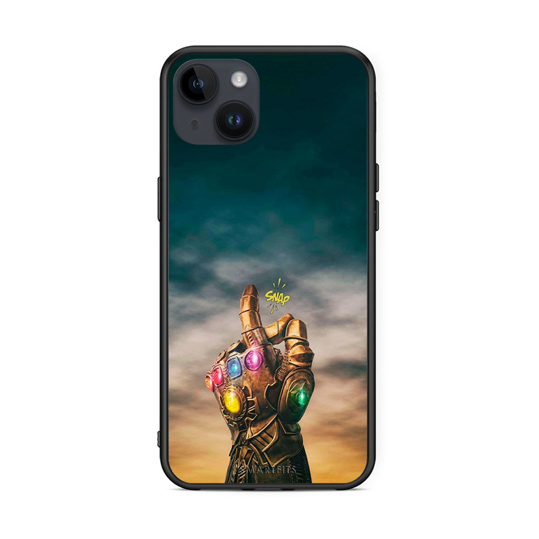 iPhone 15 Plus Infinity Snap θήκη από τη Smartfits με σχέδιο στο πίσω μέρος και μαύρο περίβλημα | Smartphone case with colorful back and black bezels by Smartfits