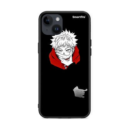 iPhone 14 Plus Itadori Anime θήκη από τη Smartfits με σχέδιο στο πίσω μέρος και μαύρο περίβλημα | Smartphone case with colorful back and black bezels by Smartfits