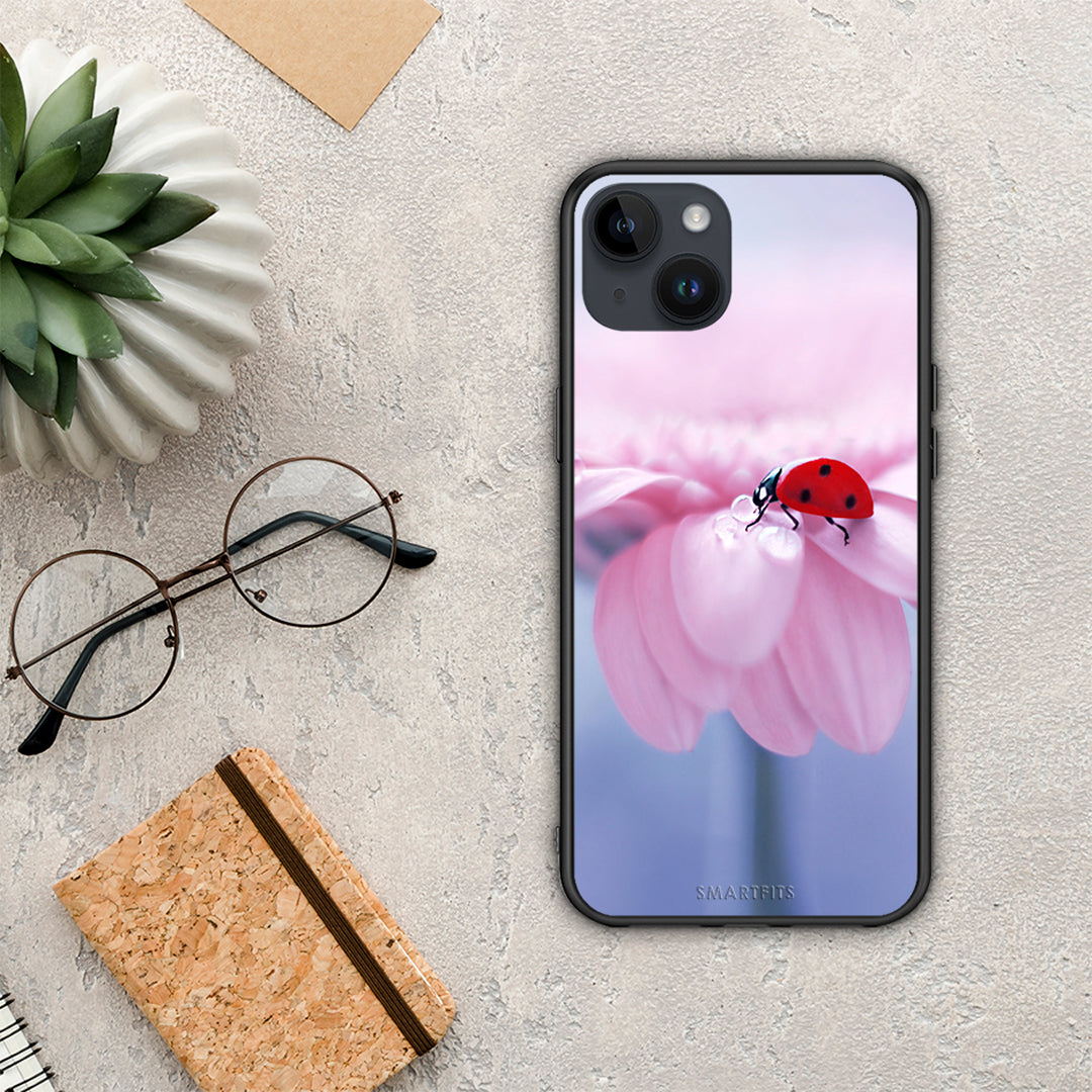 Ladybug Flower - iPhone 14 Plus θήκη