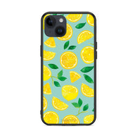 Thumbnail for iPhone 14 Plus Lemons θήκη από τη Smartfits με σχέδιο στο πίσω μέρος και μαύρο περίβλημα | Smartphone case with colorful back and black bezels by Smartfits