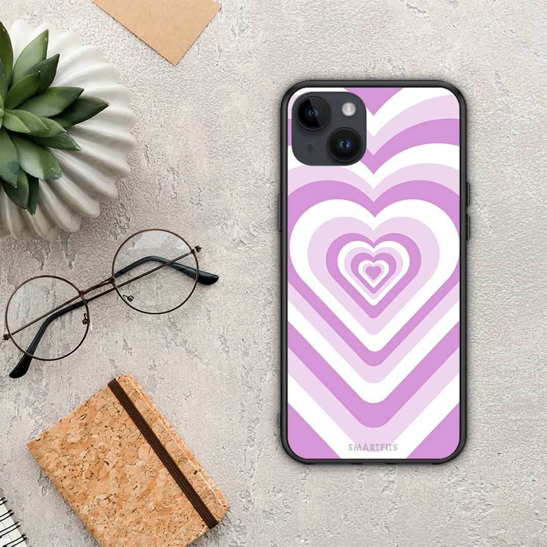 Lilac Hearts - iPhone 15 Plus θήκη
