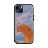 Thumbnail for iPhone 14 Plus Lion Love 2 Θήκη Αγίου Βαλεντίνου από τη Smartfits με σχέδιο στο πίσω μέρος και μαύρο περίβλημα | Smartphone case with colorful back and black bezels by Smartfits