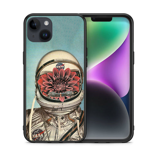 Θήκη iPhone 15 Plus Nasa Bloom από τη Smartfits με σχέδιο στο πίσω μέρος και μαύρο περίβλημα | iPhone 15 Plus Nasa Bloom case with colorful back and black bezels