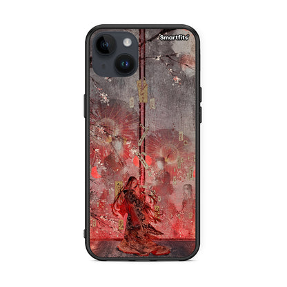 iPhone 14 Plus Nezuko Kamado θήκη από τη Smartfits με σχέδιο στο πίσω μέρος και μαύρο περίβλημα | Smartphone case with colorful back and black bezels by Smartfits