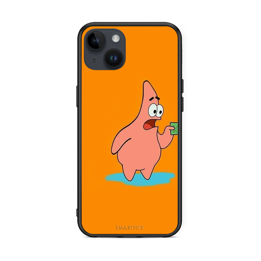 iPhone 15 Plus No Money 1 Θήκη Αγίου Βαλεντίνου από τη Smartfits με σχέδιο στο πίσω μέρος και μαύρο περίβλημα | Smartphone case with colorful back and black bezels by Smartfits