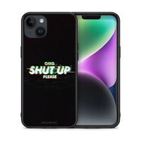 Thumbnail for Θήκη iPhone 14 Plus OMG ShutUp από τη Smartfits με σχέδιο στο πίσω μέρος και μαύρο περίβλημα | iPhone 14 Plus OMG ShutUp case with colorful back and black bezels