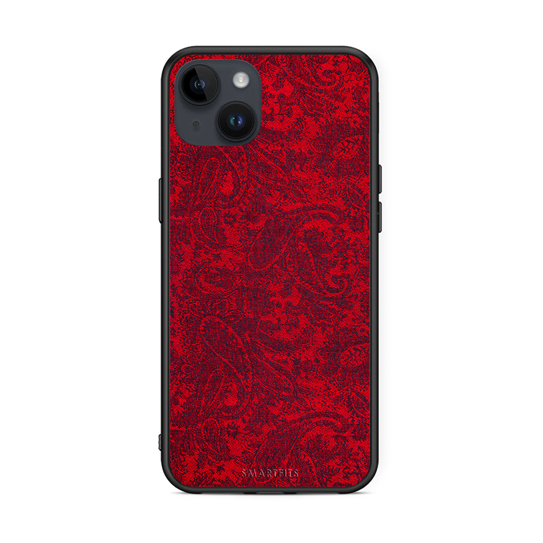 iPhone 14 Plus Paisley Cashmere θήκη από τη Smartfits με σχέδιο στο πίσω μέρος και μαύρο περίβλημα | Smartphone case with colorful back and black bezels by Smartfits