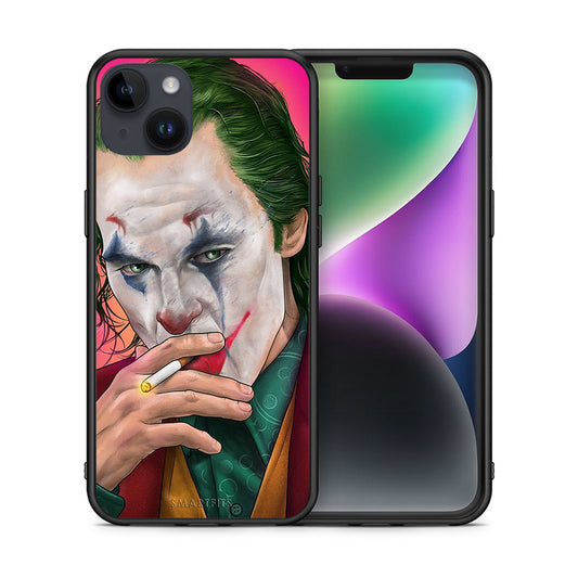 Θήκη iPhone 14 Plus JokesOnU PopArt από τη Smartfits με σχέδιο στο πίσω μέρος και μαύρο περίβλημα | iPhone 14 Plus JokesOnU PopArt case with colorful back and black bezels