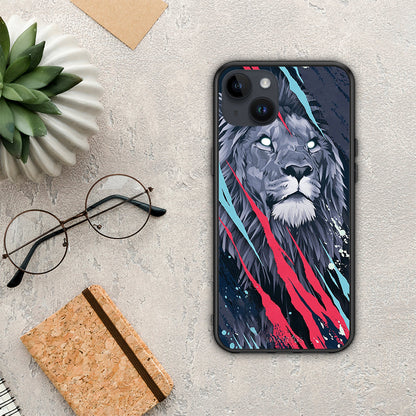 PopArt Lion Designer - iPhone 15 Plus θήκη