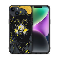 Thumbnail for Θήκη iPhone 14 Plus Mask PopArt από τη Smartfits με σχέδιο στο πίσω μέρος και μαύρο περίβλημα | iPhone 14 Plus Mask PopArt case with colorful back and black bezels