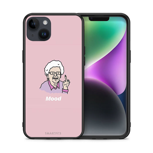Θήκη iPhone 15 Plus Mood PopArt από τη Smartfits με σχέδιο στο πίσω μέρος και μαύρο περίβλημα | iPhone 15 Plus Mood PopArt case with colorful back and black bezels
