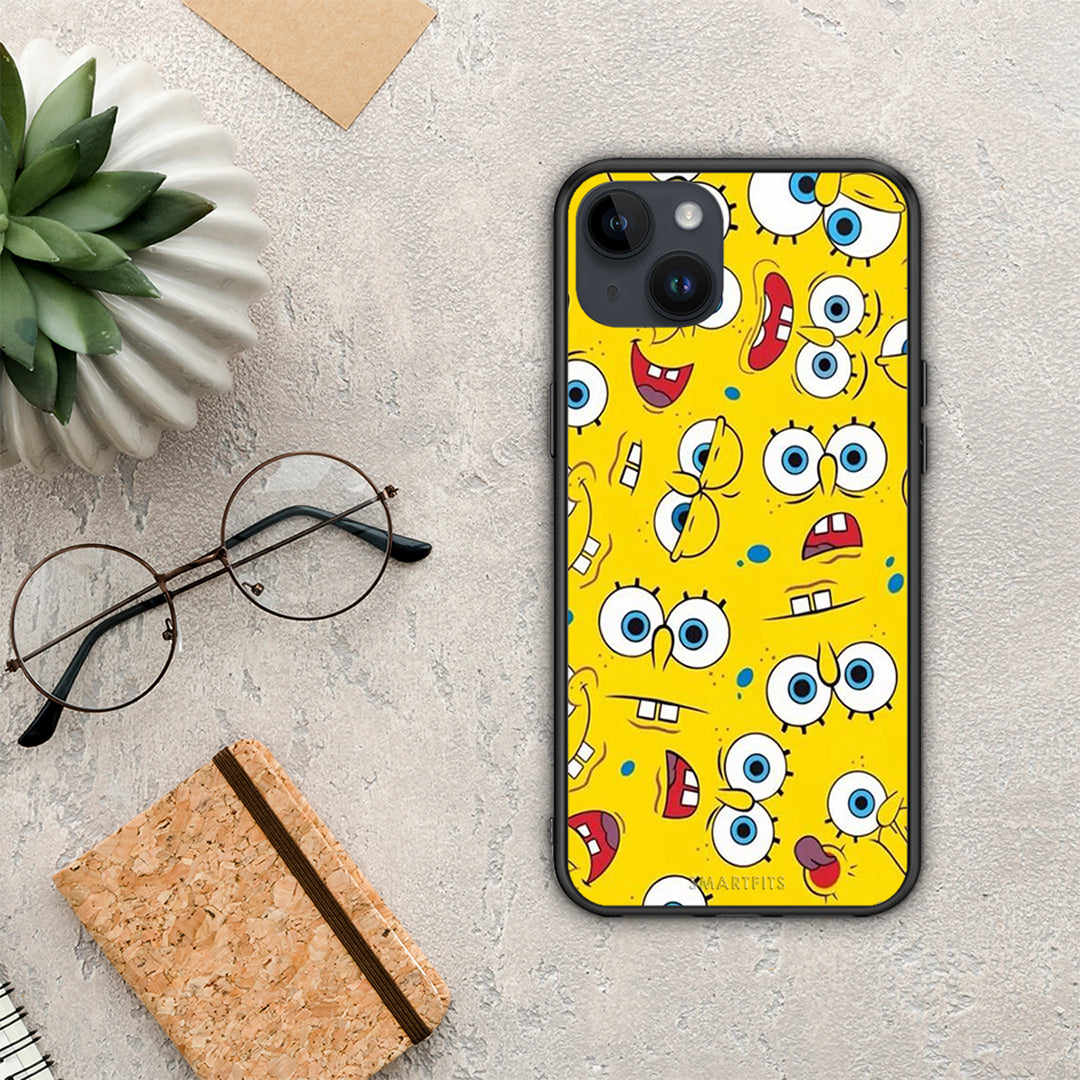 PopArt Sponge - iPhone 15 Plus θήκη