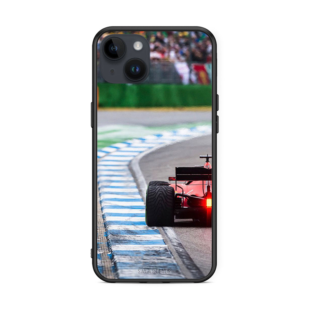 iPhone 15 Plus Racing Vibes θήκη από τη Smartfits με σχέδιο στο πίσω μέρος και μαύρο περίβλημα | Smartphone case with colorful back and black bezels by Smartfits