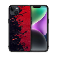 Thumbnail for Θήκη Αγίου Βαλεντίνου iPhone 15 Plus Red Paint από τη Smartfits με σχέδιο στο πίσω μέρος και μαύρο περίβλημα | iPhone 15 Plus Red Paint case with colorful back and black bezels