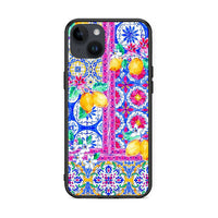 Thumbnail for iPhone 14 Plus Retro Spring θήκη από τη Smartfits με σχέδιο στο πίσω μέρος και μαύρο περίβλημα | Smartphone case with colorful back and black bezels by Smartfits