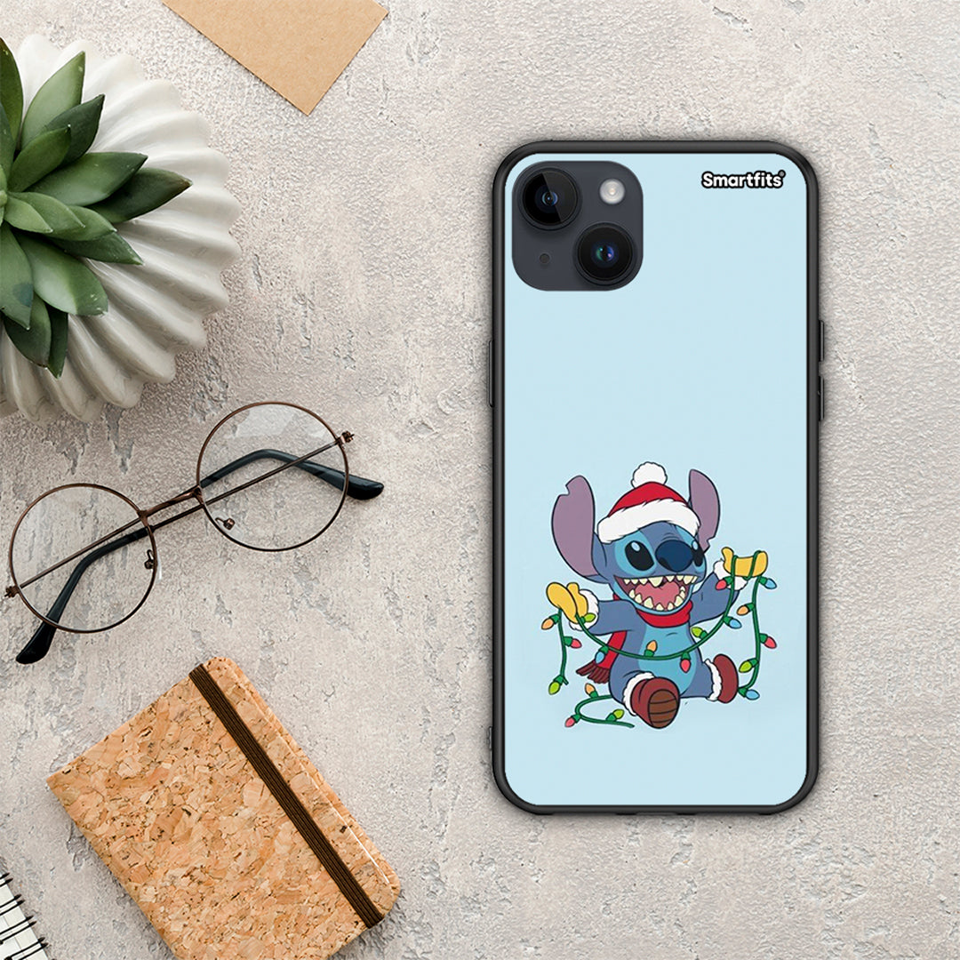 Santa Stich - iPhone 14 Plus θήκη