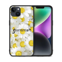 Thumbnail for Θήκη iPhone 14 Plus Summer Daisies από τη Smartfits με σχέδιο στο πίσω μέρος και μαύρο περίβλημα | iPhone 14 Plus Summer Daisies case with colorful back and black bezels