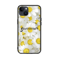 Thumbnail for iPhone 14 Plus Summer Daisies Θήκη από τη Smartfits με σχέδιο στο πίσω μέρος και μαύρο περίβλημα | Smartphone case with colorful back and black bezels by Smartfits