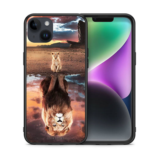 Θήκη Αγίου Βαλεντίνου iPhone 15 Plus Sunset Dreams από τη Smartfits με σχέδιο στο πίσω μέρος και μαύρο περίβλημα | iPhone 15 Plus Sunset Dreams case with colorful back and black bezels